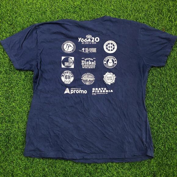 Men's Navy Asheville Sport & Social Club Graphic Tee - Picture 2 of 3